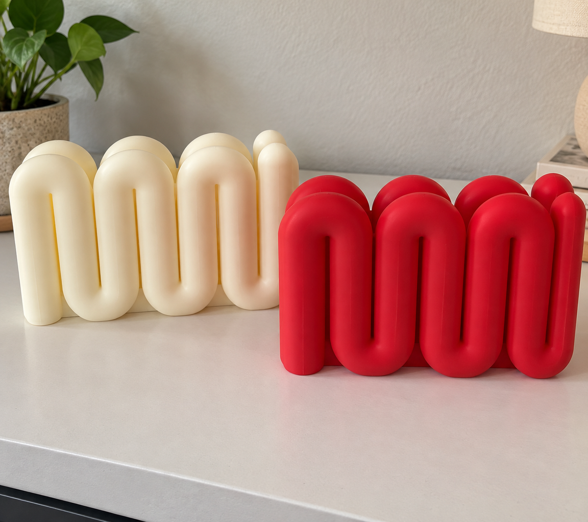 Wavy MacBook Stand – Vertical Laptop Holder