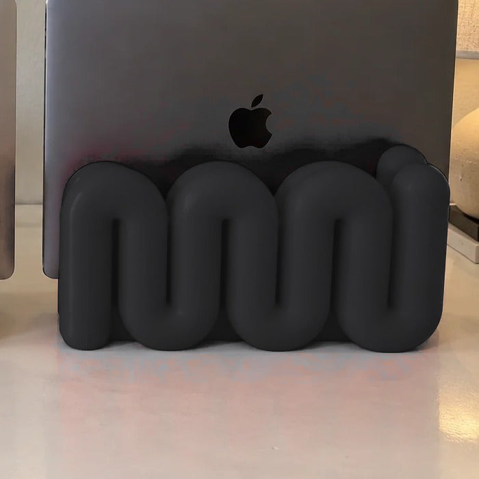 Wavy MacBook Stand in Black