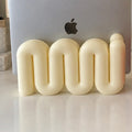 Wavy MacBook Stand in Cream