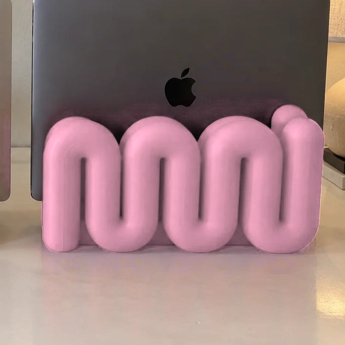 Wavy MacBook Stand in Pink
