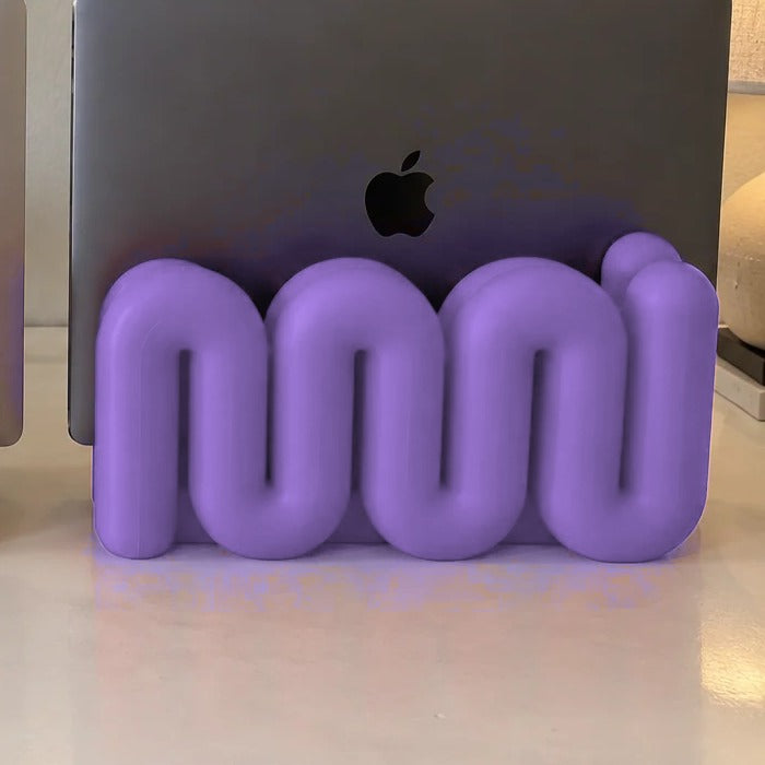 Wavy MacBook Stand in Purple